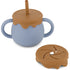 Mikk-Line Silicone Baby Cup (Straw) Tableware Faded Denim